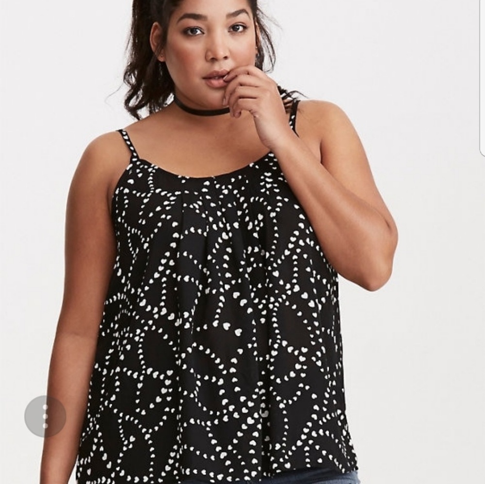 Criss cross swing cami